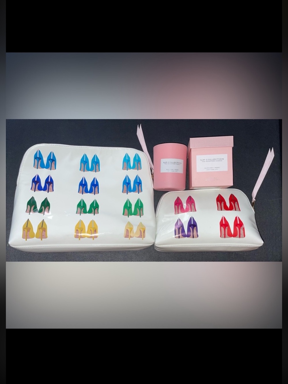 ✨ NEW✨SJP by Sarah Jessica Parker Cosmetic Bag Set & Candle